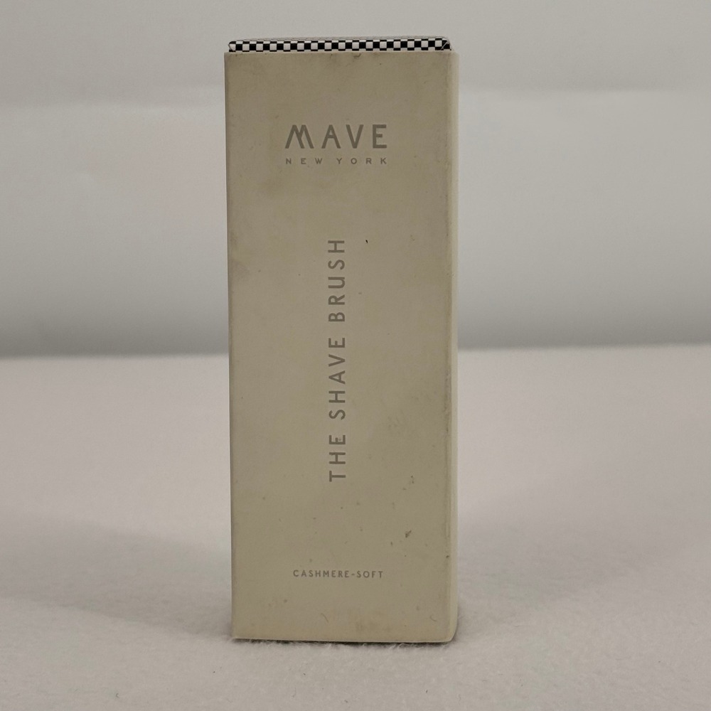 Mave New York The Shave Brush Cashmere Soft Synthetic Bristle Shaving Brush NEW